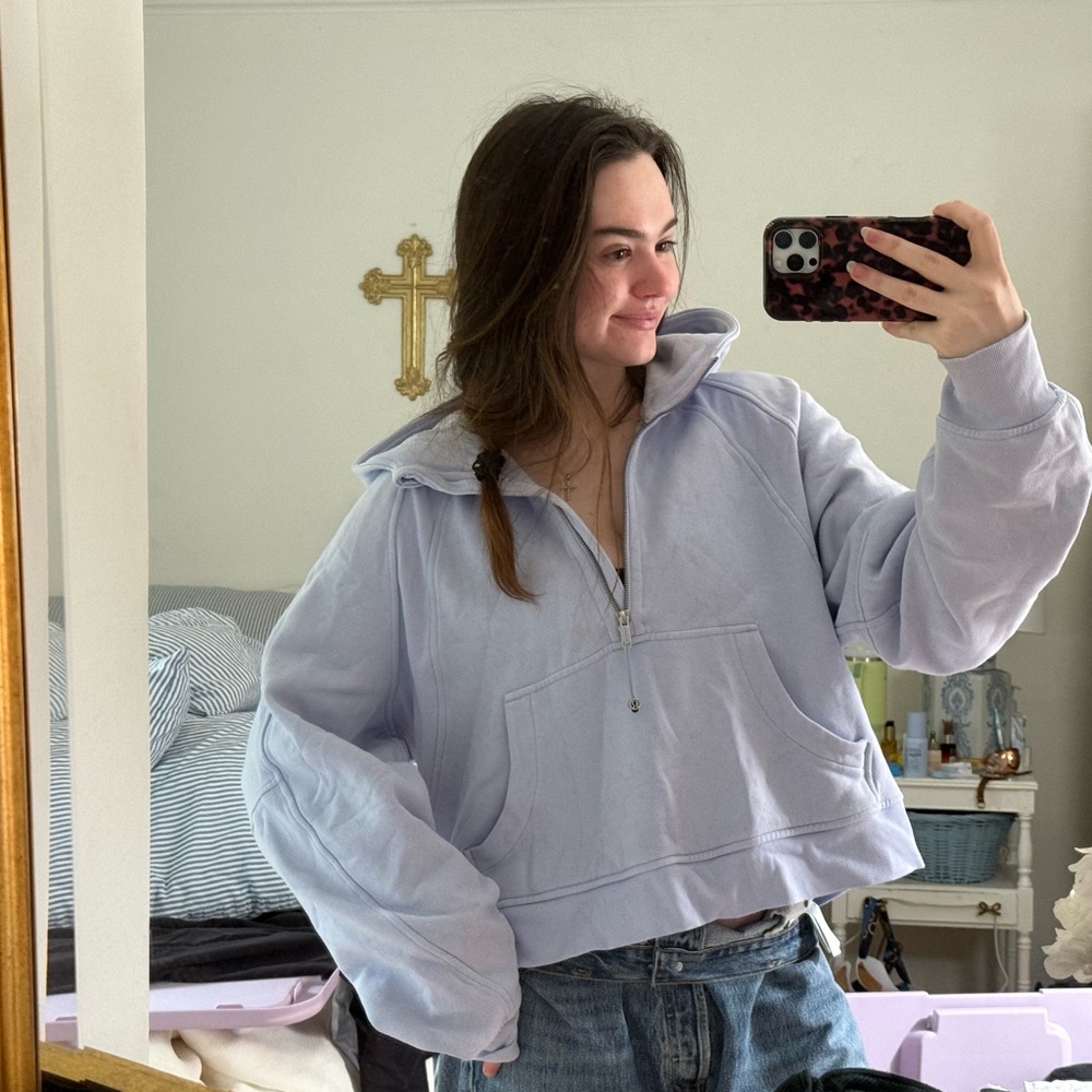 Lululemon OS Scuba Half Zip Light Blue XL/XXL